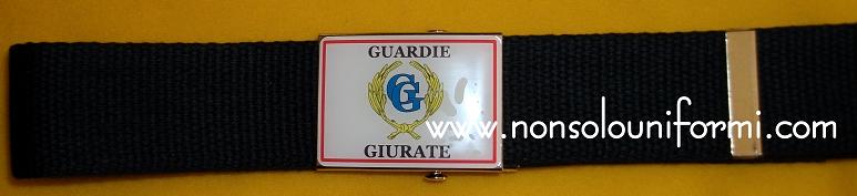 Cintura cordura blu con fibbia GUARDIA GIURATA