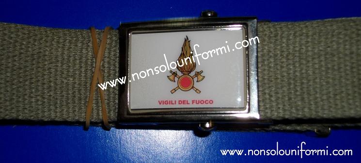 Cintura cordura verde fibbia VV.FF.