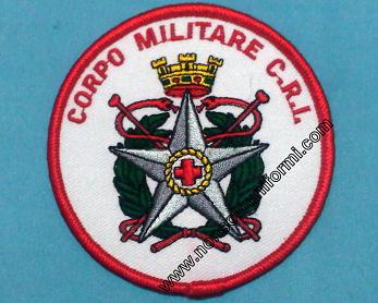 Toppa Ricamata termoadesiva Corpo Militare C.R.I