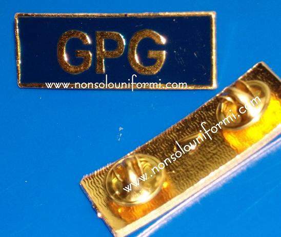 Alamari in metallo smaltato arcuate GPG