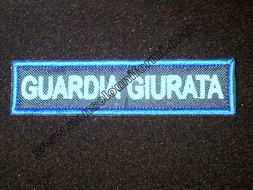 Listello Ricamato Guardia Giurata Listello Ricamato Guardia Giurata