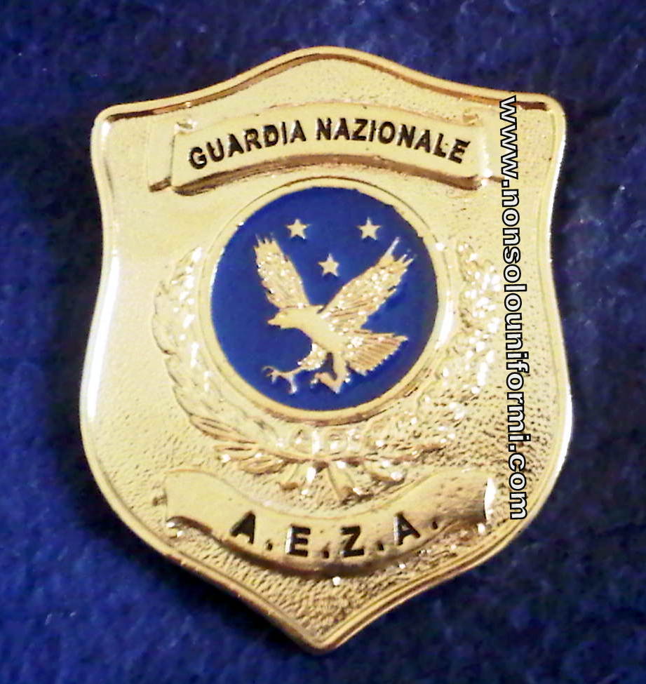 Fregio in metallo per berretto - A.E.Z.A.Guardia Nazionale