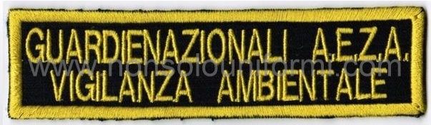 Listello Ric. 28x120mm c. velcro "AEZA GUARDIENAZIONALI"