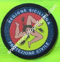 Pacth Gommata diam. 85mm Protezione Civile Sicilia