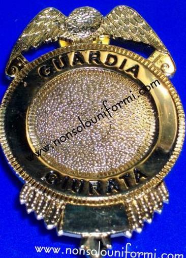 Placca in metallo " GUARDIA GIURATA "