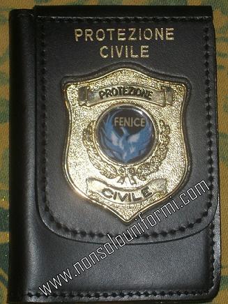 Portatessera placca scudo metallo PROT. CIVILE "FENICE" Portatessera placca scudo metallo PROT. CIVILE "FENICE"
