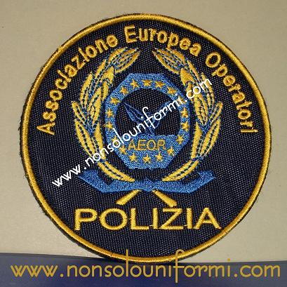 Ricamo D. 100mm Ass.ne Europea Operatori Polizia Ricamo D. 100mm Ass.ne Europea Operatori Polizia