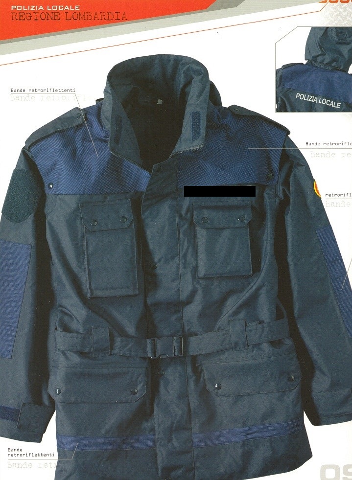 Giaccone Gore-Tex Polizia Locale Mod. Lombardia