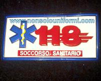 Toppa 10x4 Reflex 118 Soccorso Sanitario